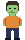 Pixel-art patron staring at a glowing phone