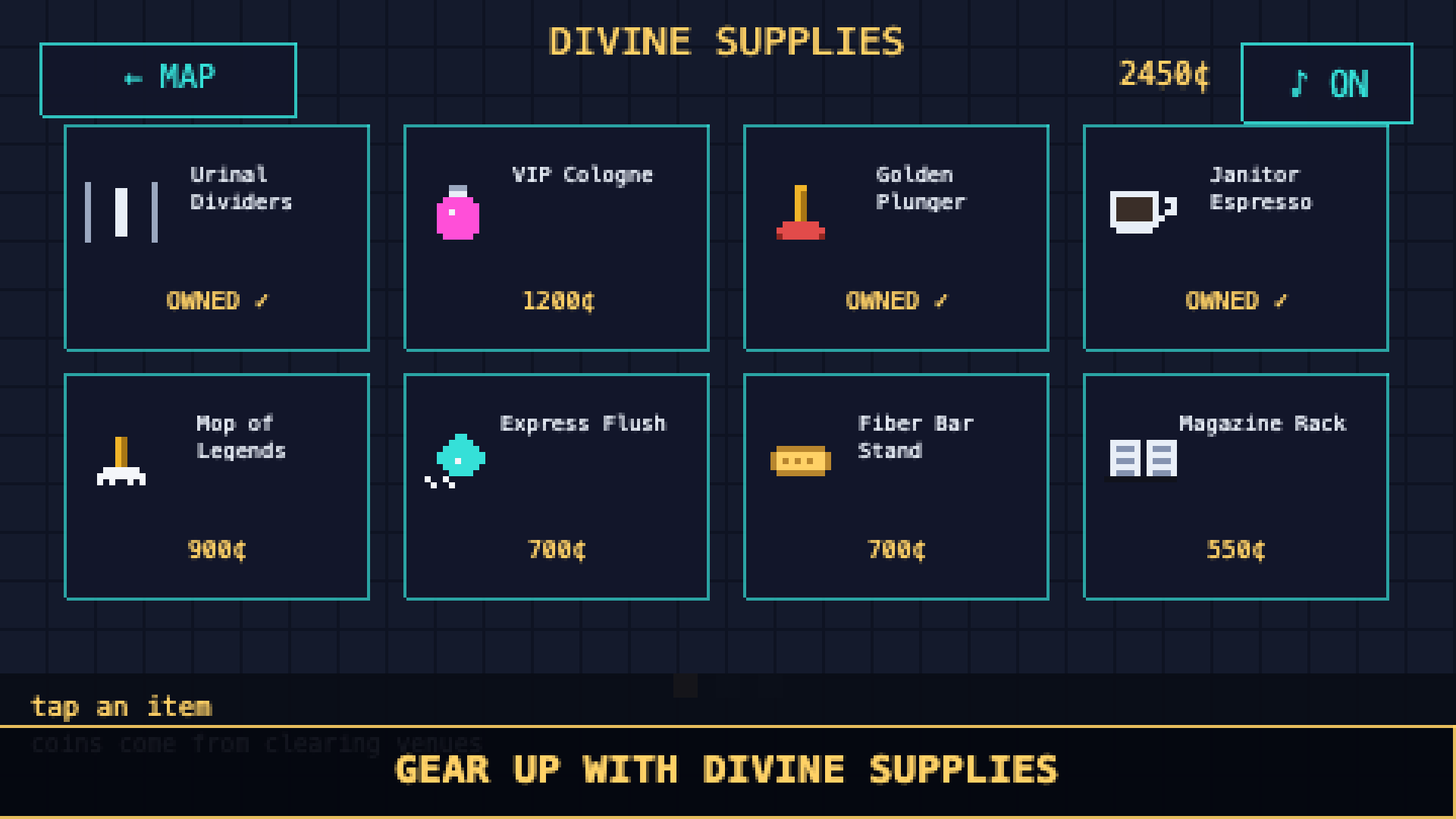 Divine Supplies upgrade shop